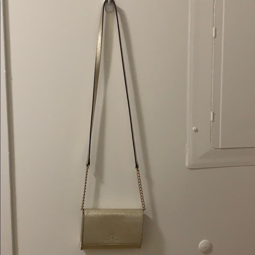 Gold Kate Spade Crossbody bag